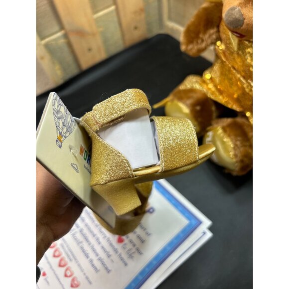 RuPaul Build-A-Bear Workshop Teddy Bear With Gold Dress & Shoes - Picture 5 of 8